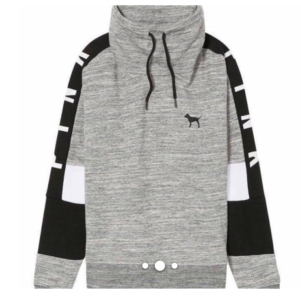 PINK cowl pullover hoodie